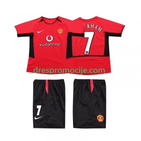 Manchester United BECKHAM 7 2004 Dres Retro Dječji Domaći 2002 Kratkih Rukava
